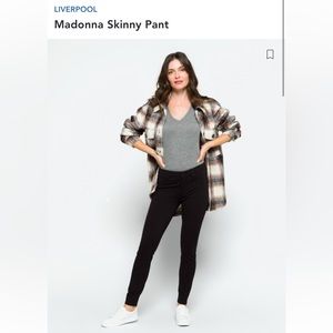 Liverpool Madonna Skinny Pant stretch in Black size 2